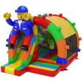 Arch Midi 3D Colored Blocks Inflatable With Obstacles