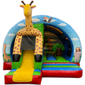 Midi 3D Giraffe Inflatable With Obstacles