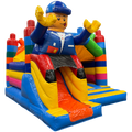 Midi 3D Colored Blocks Inflatable With Obstacles