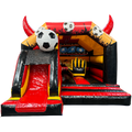 Midi 3D Soccer Inflatable With Obstacles