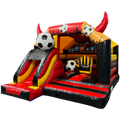 Combo Midi 3D Soccer Inflatable With Obstacles