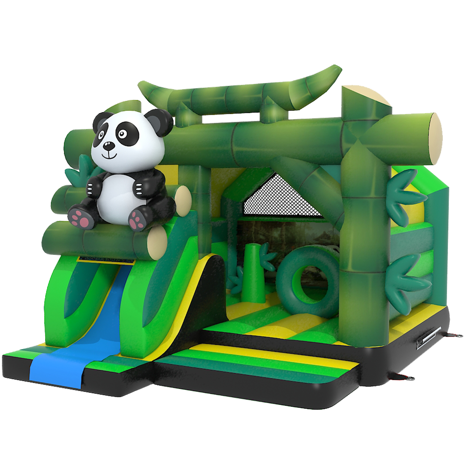 Combo Midi 3D Panda With Obstacles Inflatable