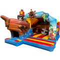 Combo Midi 3D Pirate Boat With Obstacles Inflatable 