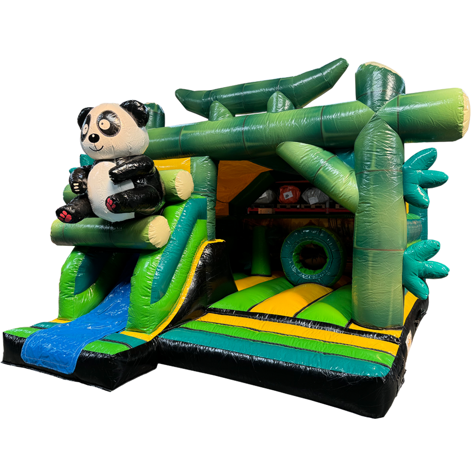 Combo Midi 3D Panda Inflatable With Obstacles