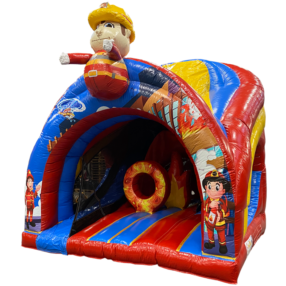 CURVE BOUNCE N SLIDE FIRE BRIGADE - Boing Inflatables